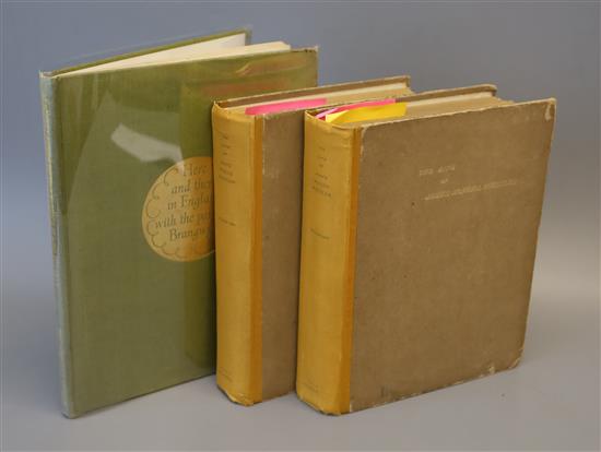 Smith, Cicely Fox - Here and There in England with Painter Brangwyn, one of 500, qto, green buckram,